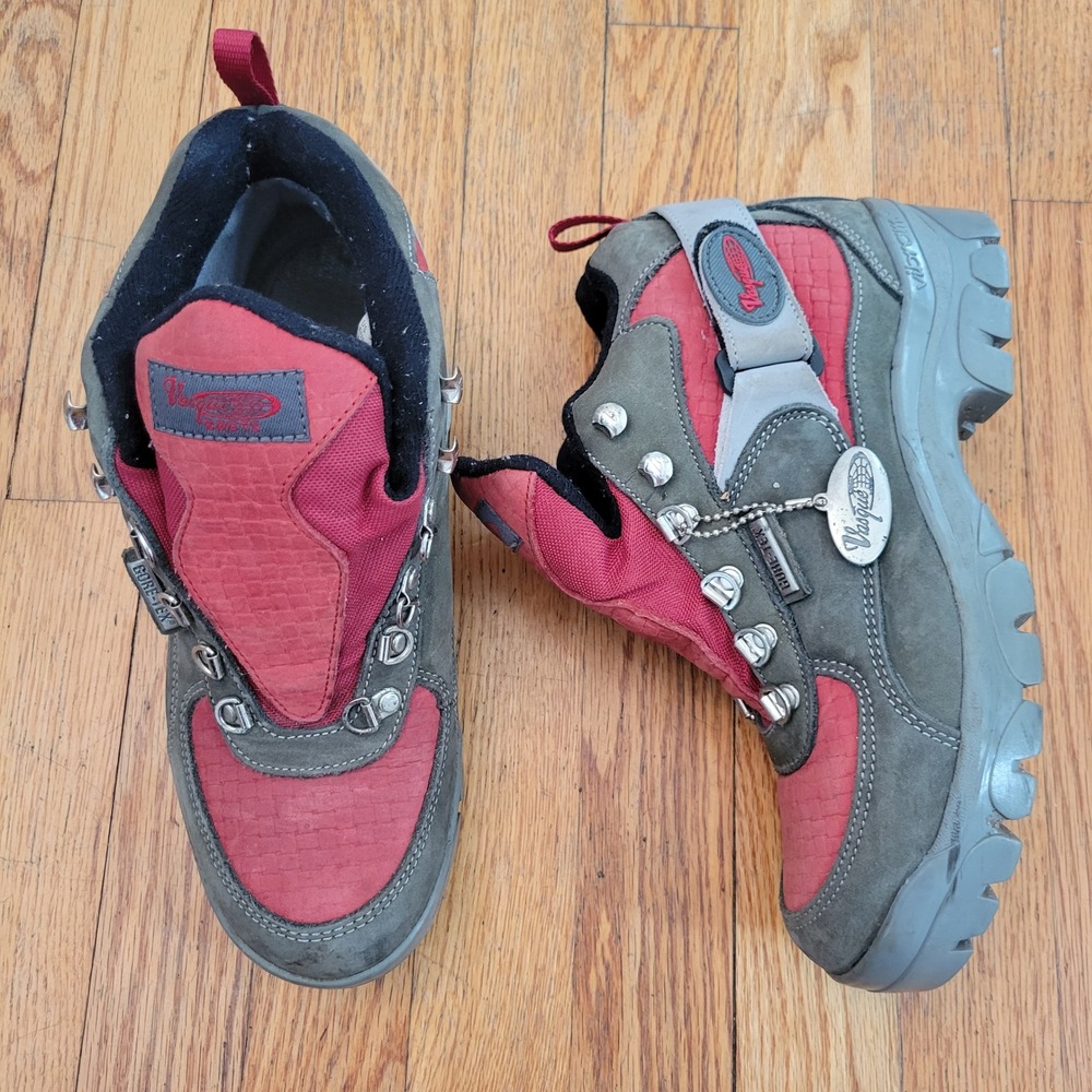 Vasque 7 Gore Tex Hiking Mountaineering Boot Red Gray Vibram Outdoor‎ Gore Tex